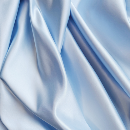 Satin blau matt, hochwertig, stabil. American Satin für Hochzeitskleider, Abendkleider, Röcke. American Satin in Deutschland bei Atelier de Couture Nataliia kaufen. 
