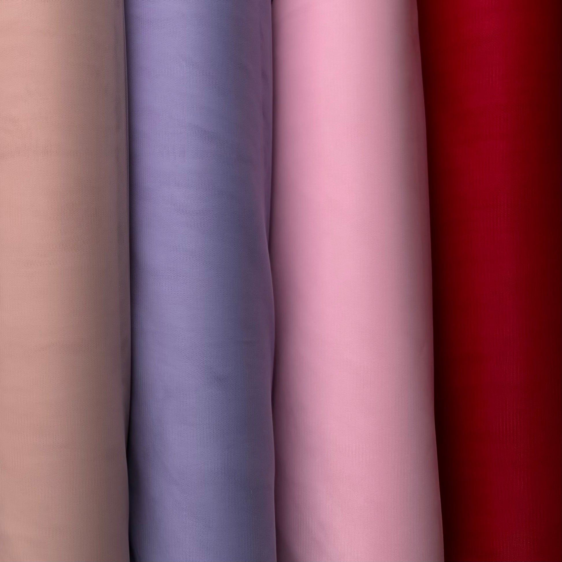 Tüll, Hayal Tüll 300cm breit - für Tüllkleider, Tüllröcke, Dekorationen. Tüll in Deutschland kaufen bei Atelier de Couture Nataliia. Puderrosa, lila, rosa, rot