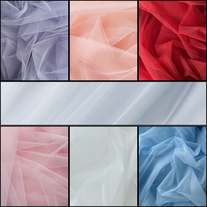 Tüll, Hayal Tüll 300cm breit, weich reißfest. Lila, lachs, rot, weiß, rosa, offwhite, blau. Hayal Tüll kaufen in Deutschland bei Atelier de Couture Nataliia