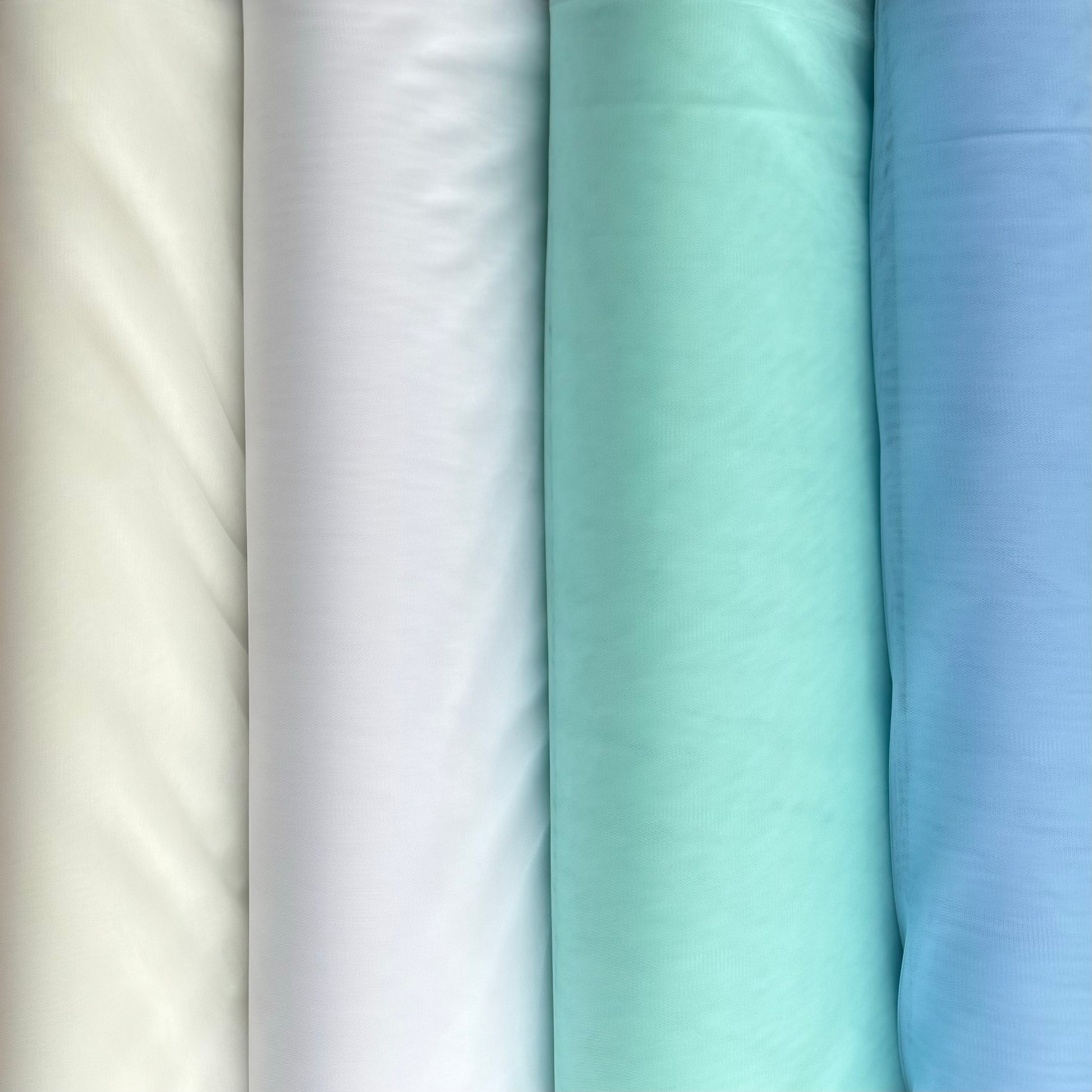 Tüll weiß, offwhite/wollweiß, mint, blau Hayal Tüll 300cm breit - für Tüllkleider, Tüllröcke, Dekorationen. Tüll in Deutschland kaufen bei Atelier de Couture Nataliia