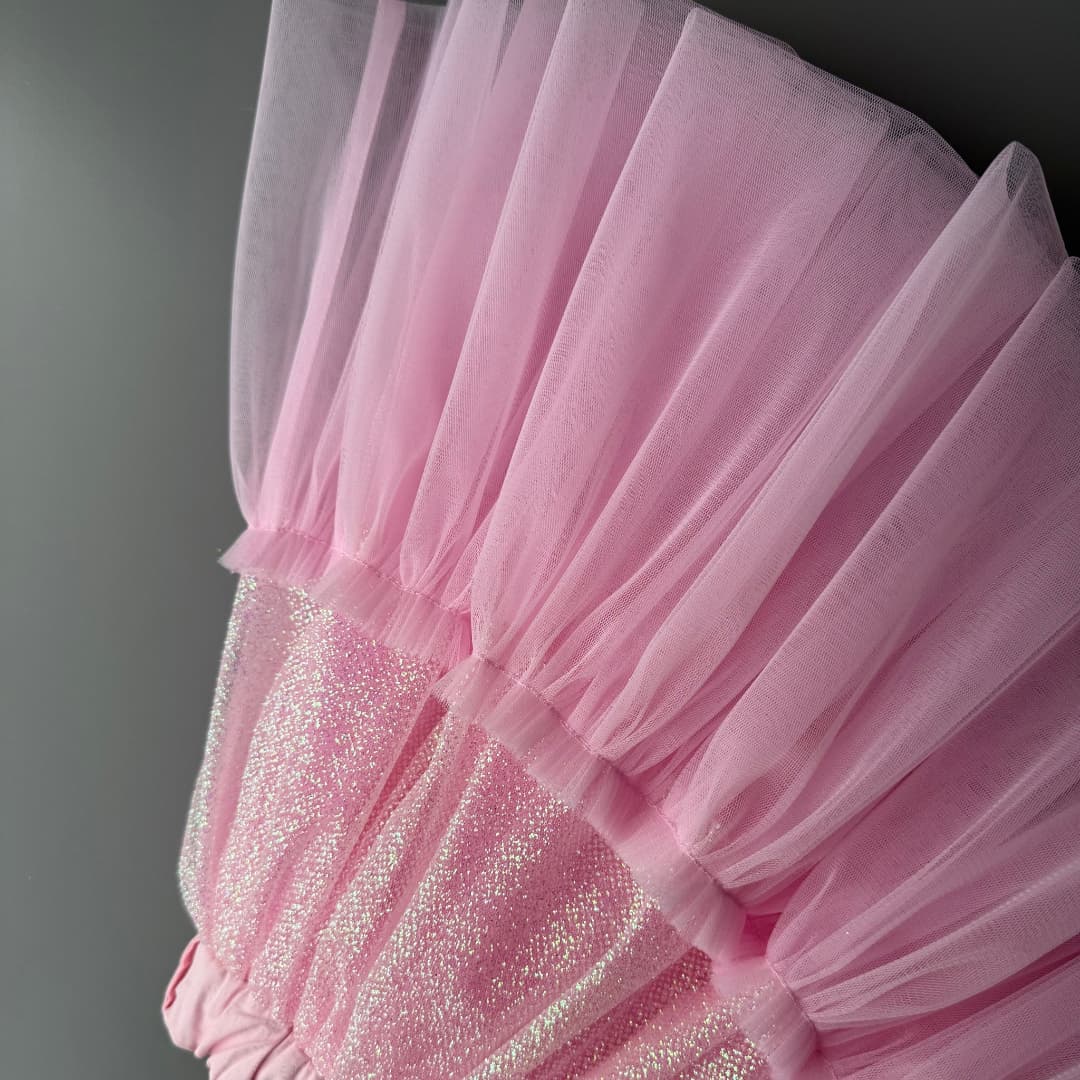 Detail voluminöse Rüschen Glitzer Tüllrock Mädchen