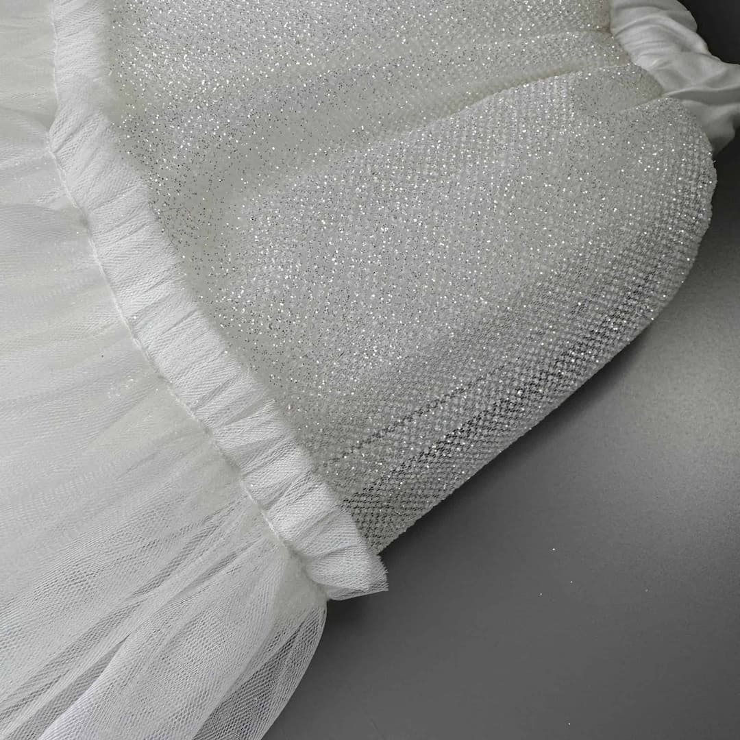 Detail Glitzer Tüllrock Mädchen Stoff und Glanz