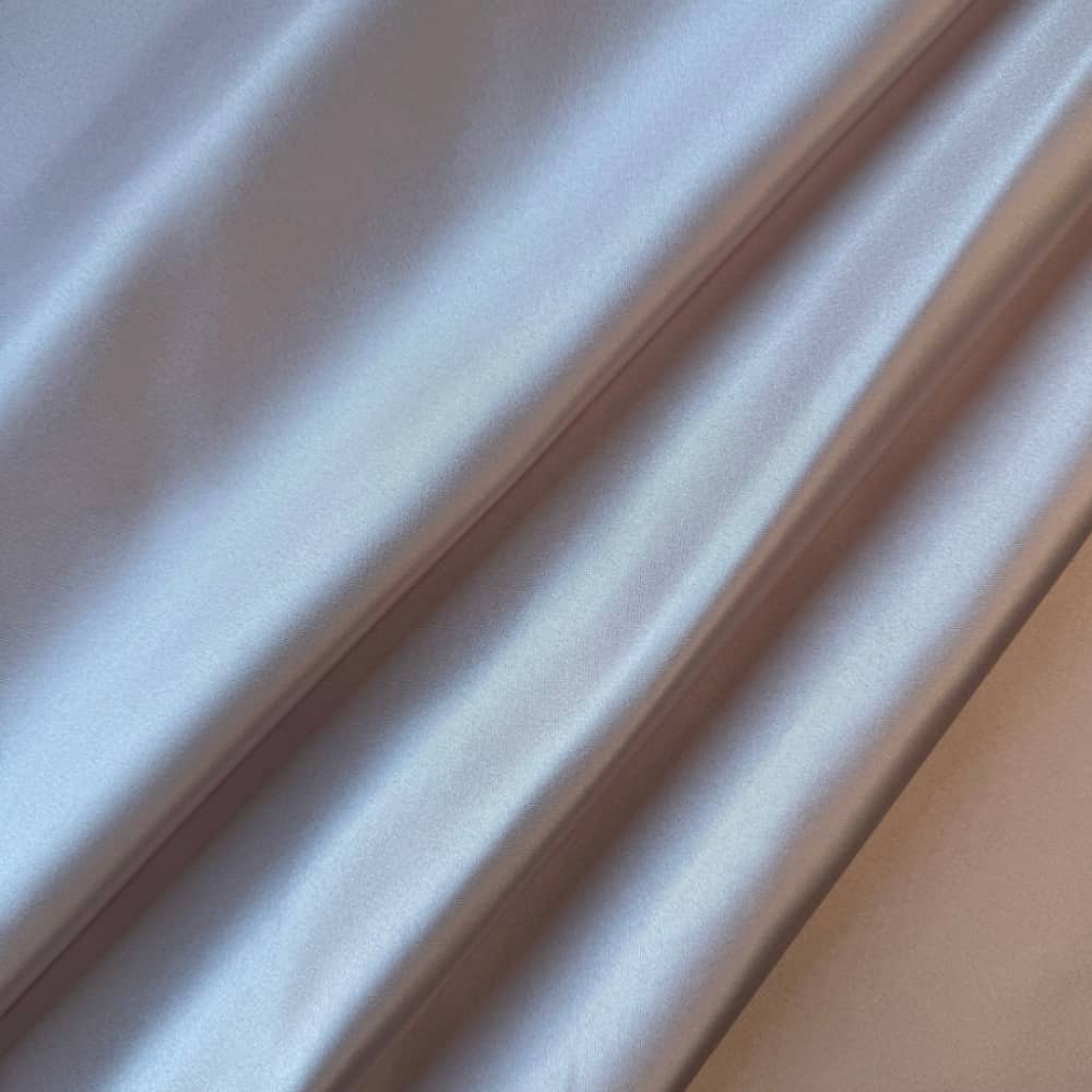 Detail Satin Stoff puderrosa Struktur