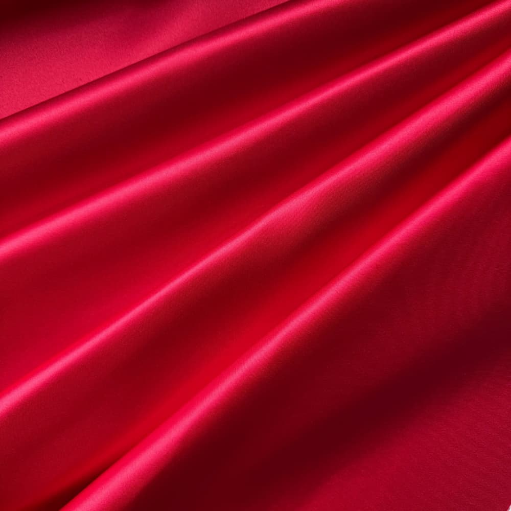 Detail Satin Stoff rot Oberfläche glatt