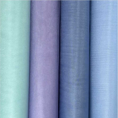 Tüll Stoff lila, hellblau, minze und blau grau 300 cm breit
