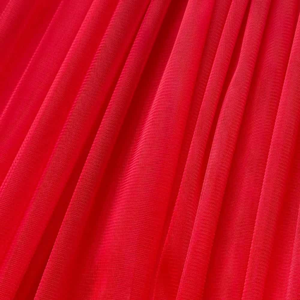 Tüll Stoff rot 300 cm breit, weich und elastisch