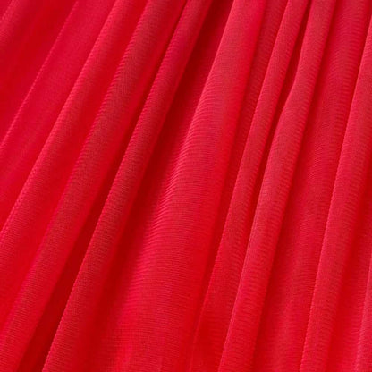 Tüll Stoff rot 300 cm breit, weich und elastisch