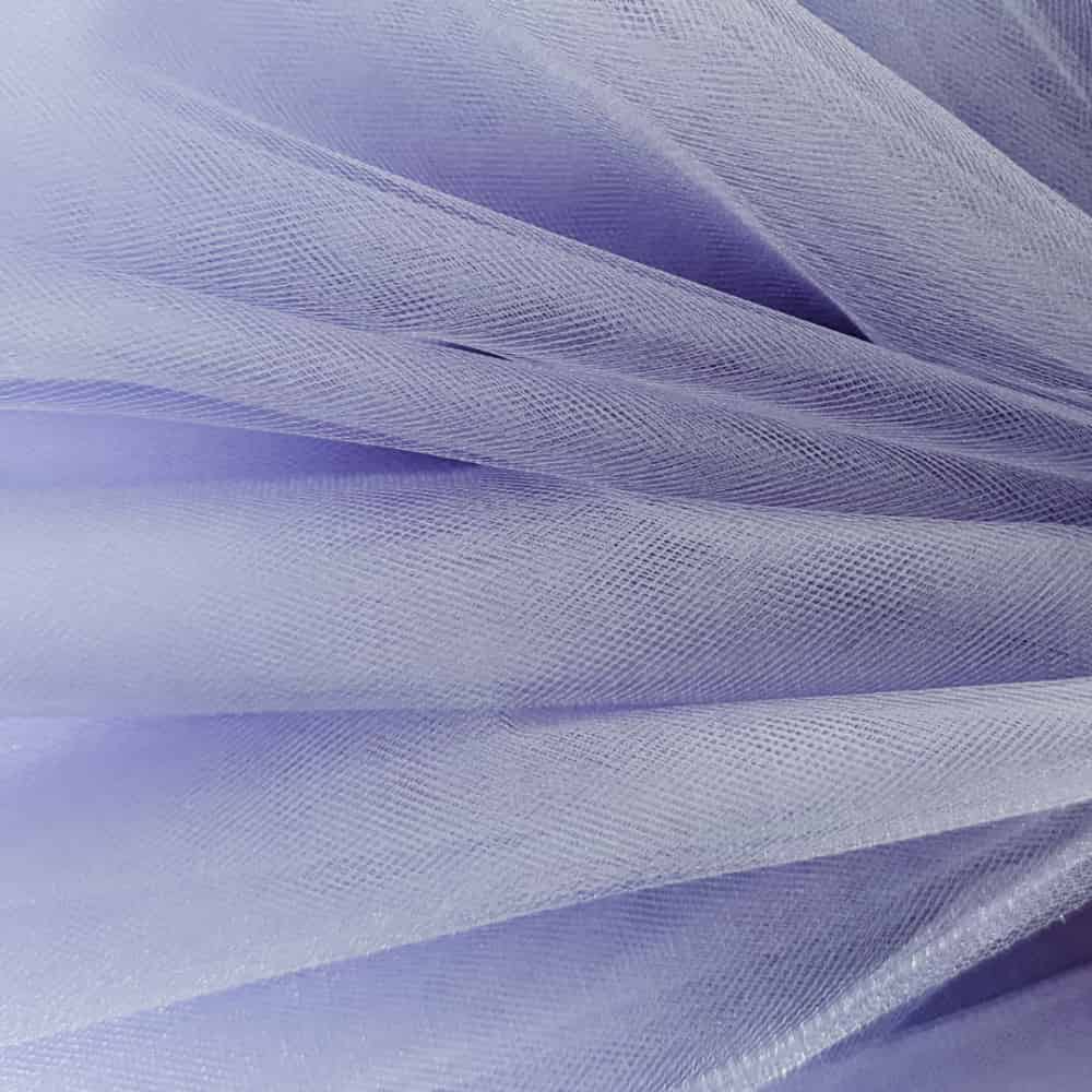 Tüll Stoff lila 300 cm breit, mittelfest und leicht glänzend