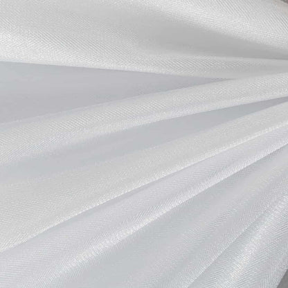 Tüll Stoff weiß 300 cm breit, fein und leicht glänzend