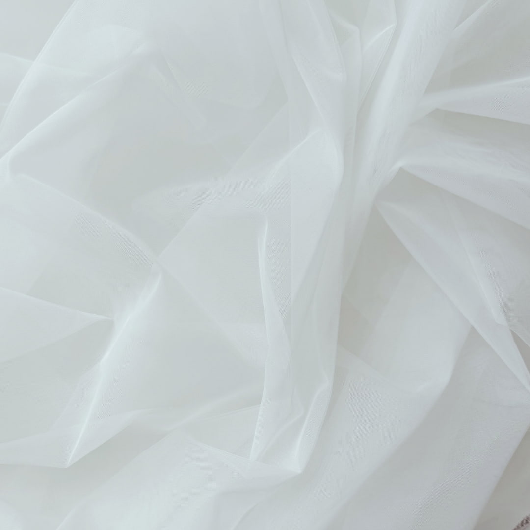 Offwhite Tüllstoff für festliches Kleid Mädchen, Farbwahl für Bestellanfertigung