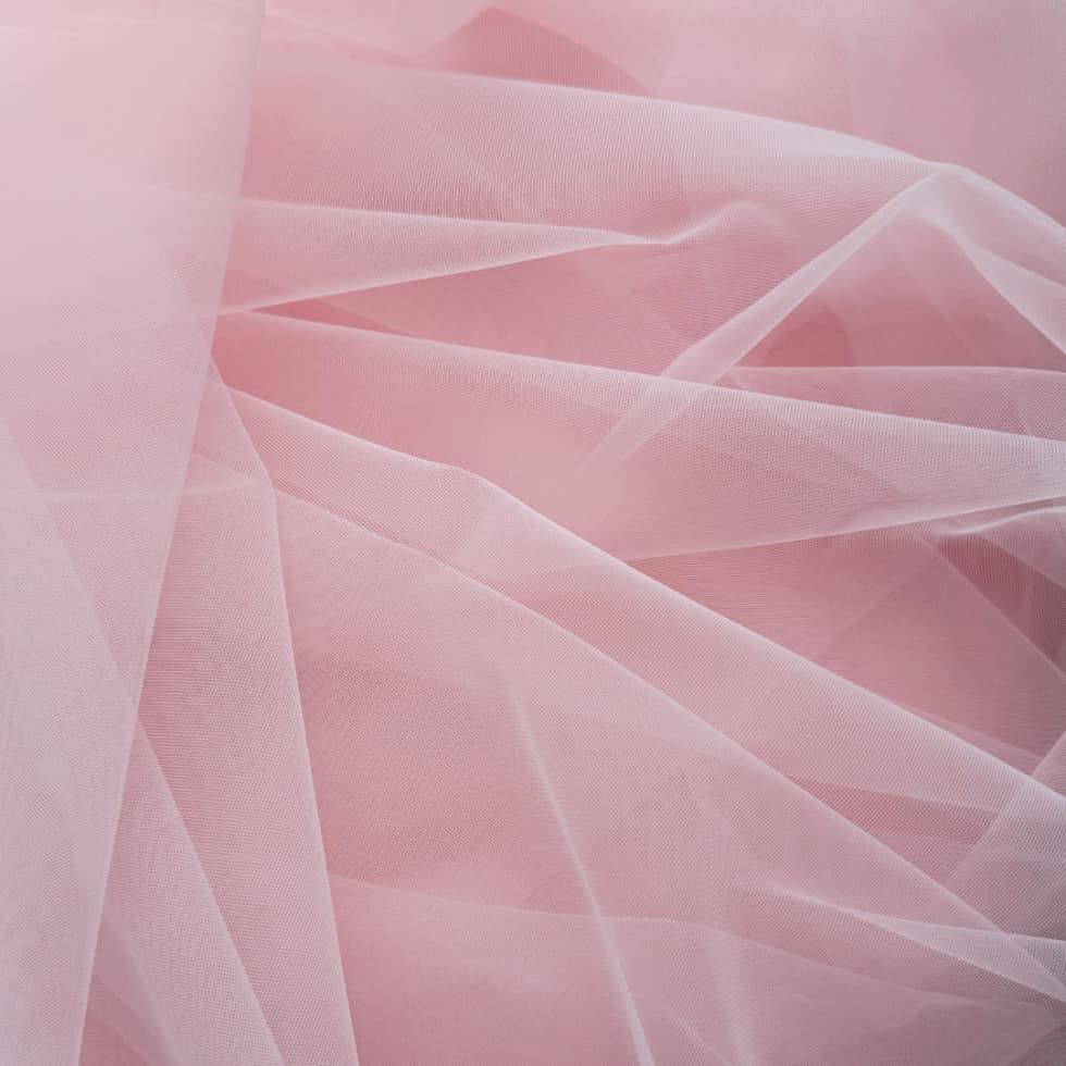 Tüllstoff in Rosa für Blumenmädchenkleid, 300 cm breit, geeignet für individuelle Anfertigungen